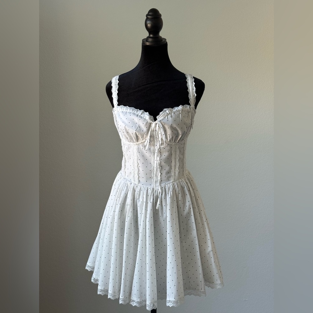 White Polka Dot Dress